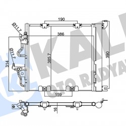 RADYATÖR KLİMA ASTRA H 04-10 1.3CDTI-1.9CDTI KISA TİP 390X390X16mm RADYATÖR KLİMA ASTRA H 04-10 1.3CDTI-1.9CDTI KISA TİP 390X390X16mm
