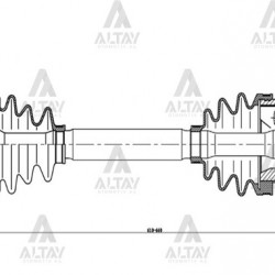 AKS KOMPLE ÖN COROLLA    88-02 / AE92 / AE101 / AE111 KISA SOL ABSLİ 48 DİŞ
