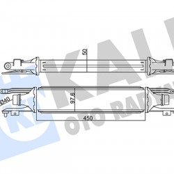 TURBO RADYATÖRÜ (INTERCOOLER) CORSA D A13DTC-Z13DTJ-