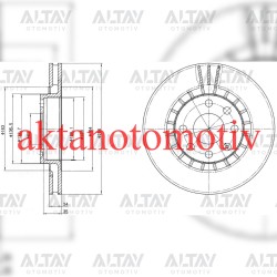FREN DİSKİ VECTRA A 88-95 / VECTRA B 96-03 / ASTRA F 91-98 / CORSA C 00-06 / ÖN HAVALI 256-4(SET) FREN DİSKİ VECTRA A 88-95 / VECTRA B 96-03 / ASTRA F 91-98 / CORSA C 00-06 / ÖN HAVALI 256-4(SET)