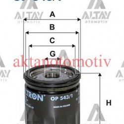 YAĞ FİLTRESİ CONNECT 02-14 1.8TDCI / TRANSİT 92-00 T15 / FOCUS 98-05 1.8TDCI