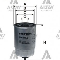 YAKIT FİLTRESİ (MAZOT) ACCENT 03-11 ADMIRE / ERA / GETZ 03-11 / STAREX 02-08 / MATRIX 06-08 / SANTAFE 06-11 DIZEL UZUN TİP YAKIT FİLTRESİ (MAZOT) ACCENT 03-11 ADMIRE / ERA / GETZ 03-11 / STAREX 02-08 / MATRIX 06-08 / SANTAFE 06-11 DIZEL UZUN TİP