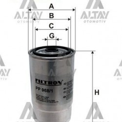 YAKIT FİLTRESİ (MAZOT) DOBLO / STILO / ALFA 147 7 ALFA 156 03= 1.9 JTD YAKIT FİLTRESİ (MAZOT) DOBLO / STILO / ALFA 147 7 ALFA 156 03= 1.9 JTD