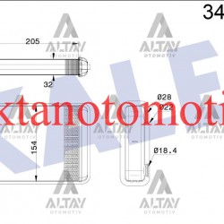 ADYATÖR KALORİFER ASTRA J / ASTRA K / CASCADA A14NET-A14XER-B14XER-A13DTE-A14XEL-B14NET-A16XER-B16XER