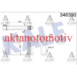 ADYATÖR KALORİFER ASTRA J / ASTRA K / CASCADA A14NET-A14XER-B14XER-A13DTE-A14XEL-B14NET-A16XER-B16XER