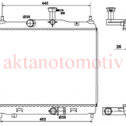 RADYATÖR SU GETZ 06-11 DİZEL M-T (HANON - HCC)