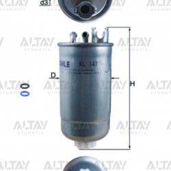 YAKIT FILTRESI (MAZOT) GOLF4 / BORA / PASSAT / LT35 / TOLEDO / FIAT PUNTO 98-03 1.9 TDI-2.5 TDI AGR-AHF-AVG-ANJ-AVR YAKIT FILTRESI (MAZOT) GOLF4 / BORA / PASSAT / LT35 / TOLEDO / FIAT PUNTO 98-03 1.9 TDI-2.5 TDI AGR-AHF-AVG-ANJ-AVR