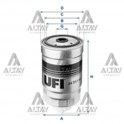 YAKIT FILTRESI (MAZOT) DUCATO I / BOXER I / JUMPER I 94-02 / ERA / GETZ / RIO / CERATO / CEED 06 = OEM (ORİJİNAL EQUİPMENT MANUFACTURER)