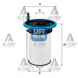 YAKIT FILTRESI (MAZOT) DOBLO 10-19 / DUCATO 11-19 / COMBO D 12= 1.3JTD-1.6JTD-2.3JTD-1.3CDTI-1.6CDTI EURO 5 OEM (ORİJİNAL EQUİPMENT MANUFACTURER)