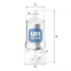 YAKIT FILTRESI (BENZIN) POLO / CORDOBA / FABIA 01= 1.2-1.4 16V BBY-BKY-BZG-AZQ-BME (3 BAR) SUPAPLI  OEM (ORİJİNAL EQUİPMENT MANUFACTURER)
