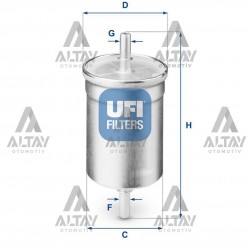 YAKIT FİLTRESİ (BENZİN) R9 / R19 / CLIO / KANGOO / LAGUNA / MEGANE / TWINGO / 206 / 306 / 307 / 407 YAKIT FİLTRESİ (BENZİN) R9 / R19 / CLIO / KANGOO / LAGUNA / MEGANE / TWINGO / 206 / 306 / 307 / 407