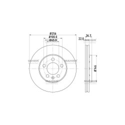 FREN DİSKİ GOLF4 98-04 / A3 / TOLEDO / POLO / OCTAVİA / FABIA ÖN 256mm FREN DİSKİ GOLF4 98-04 / A3 / TOLEDO / POLO / OCTAVİA / FABIA ÖN 256mm