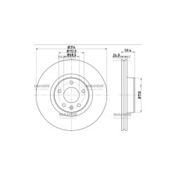 FREN DİSKİ A6 05-11 ÖN 314MM FREN DİSKİ A6 05-11 ÖN 314MM