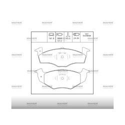 FREN BALATA POLO  94-99 / POLO CLASSIC 99-01 / TOLEDO 91-99 15MM ÖN