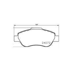 FREN BALATA LINEA 07= / DOBLO 01-10 / NEMO-FIORINO 07= / GRANDE PUNTO 05-12 ÖN