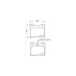 FREN BALATA 406 97-04 ARKA