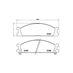 FREN BALATA RAV-4 06-15 / CAMRY 06-11 / YARIS 06= DİSK ARKA