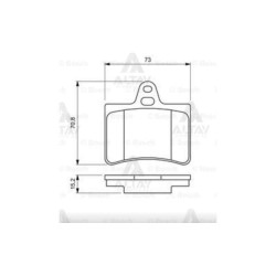 FREN BALATA C5 II 04-08 / C5 III 08-15 / C5 I 01-04 ARKA FREN BALATA C5 II 04-08 / C5 III 08-15 / C5 I 01-04 ARKA