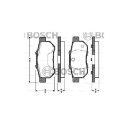 FREN BALATA CIVIC  96-06  / JAZZ 02-10 / JAZZ 15= / ROVER 90= / CRX / INTEGRA  DİSK TİP ARKA