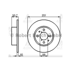 FREN DİSKİ LINEA 07= / BRAVO II 07= / STILO 01-10 / ARKA DÜZ 251-4 FREN DİSKİ LINEA 07= / BRAVO II 07= / STILO 01-10 / ARKA DÜZ 251-4