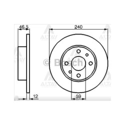 FREN DİSKİ UNO 70 94-00 ÖN DÜZ 240-4 FREN DİSKİ UNO 70 94-00 ÖN DÜZ 240-4