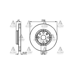 FREN DİSKİ VECTRA A    88-95 / ASTRA F 91-98 / CORSA B 93-00 / ÖN HAVALI 256-4