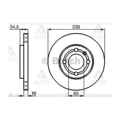 FREN DİSKİ POLO 94-02 / CORDOBA 95-02 / FABİA 95-01 / ÖN HAVALI 239-4 FREN DİSKİ POLO 94-02 / CORDOBA 95-02 / FABİA 95-01 / ÖN HAVALI 239-4