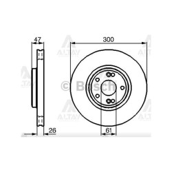FREN DİSKİ LAGUNA II 01-07 1.6 1.8 2.0 / ÖN HAVALI 300-5