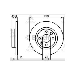 FREN DİSKİ LOGAN 04-12 / LOGAN I MCV 07-13 / SANDERO 08-13 / ÖN DÜZ 259-4 FREN DİSKİ LOGAN 04-12 / LOGAN I MCV 07-13 / SANDERO 08-13 / ÖN DÜZ 259-4