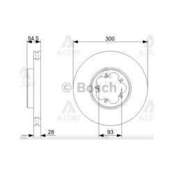 FREN DİSKİ TRANSIT V347 06-14 /  200PS ARKADAN İTİŞLİ ÖN HAVALI 300-5