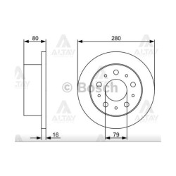 FREN DİSKİ DUCATO III 06-14 / BOXER III 06-14 / JUMPER III 06-14 ARKA DÜZ 16 JANT 280-5 (YÜKSEKLİK 80mm) FREN DİSKİ DUCATO III 06-14 / BOXER III 06-14 / JUMPER III 06-14 ARKA DÜZ 16 JANT 280-5 (YÜKSEKLİK 80mm)