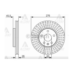 FREN DİSKİ ASTRA K 15= / ASTRA J 09-16 / AVEO 11= / CRUZE 09= 276-5 FREN DİSKİ ASTRA K 15= / ASTRA J 09-16 / AVEO 11= / CRUZE 09= 276-5