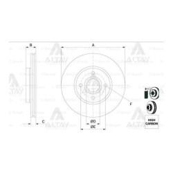 FREN DİSKİ COURIER 14= / B-MAX 12= / ÖN HAVALI 278-4 FREN DİSKİ COURIER 14= / B-MAX 12= / ÖN HAVALI 278-4