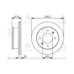 FREN DİSKİ GETZ 03-11 DİZEL / ÖN HAVALI 256-4 FREN DİSKİ GETZ 03-11 DİZEL / ÖN HAVALI 256-4