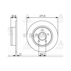 FREN DİSKİ CONNECT 02= / ARKA DÜZ 278-5 FREN DİSKİ CONNECT 02= / ARKA DÜZ 278-5