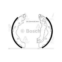 FREN BALATA ACCENT 00-05 / MATRIX 06-11 PABUÇ ARKA (ÇAP 203.2mm)