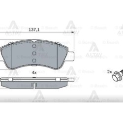FREN BALATA C-ELYSEE 12= / 301 12= / 208 12= / BERLINGO 03-08 / C3 II 09-16 / PARTNER 03-08 / 207 06-12 ÖN / JUMPER 06= ARKA FREN BALATA C-ELYSEE 12= / 301 12= / 208 12= / BERLINGO 03-08 / C3 II 09-16 / PARTNER 03-08 / 207 06-12 ÖN / JUMPER 06= ARKA