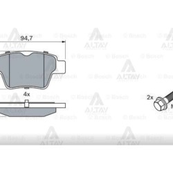 FREN BALATA 207 06-12 / 307 00-07 / C4 04-09 (ESPLI) ARKA