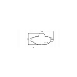 FREN BALATA PUNTO II 04= 1.2 8V ÖN