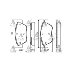 FREN BALATA LINEA 07= / ALBEA 03= / DOBLO 01-10 (FİŞSİZ) ÖN FREN BALATA LINEA 07= / ALBEA 03= / DOBLO 01-10 (FİŞSİZ) ÖN