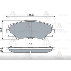 FREN BALATA RAV4 06-11 / AURIS HYBRID 11= ÖN