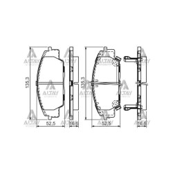 FREN BALATA CIVIC 01-11 TYPER 2.0 V-TEC / S2000 99= ÖN FREN BALATA CIVIC 01-11 TYPER 2.0 V-TEC / S2000 99= ÖN