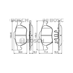 FREN BALATA AVENSIS  97-00 ÖN