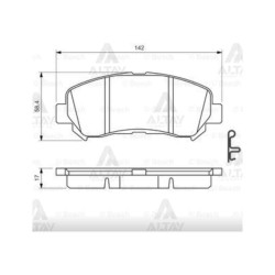 FREN BALATA QASHQAI 07-12 / XTRAIL 08-11 / KALEOS 2.0 DCI ÖN