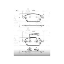 FREN BALATA TRANSPORTER T6 09= CFCA 2.0 TDI 180 HP FİŞLİ ÖN FREN BALATA TRANSPORTER T6 09= CFCA 2.0 TDI 180 HP FİŞLİ ÖN