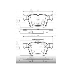 FREN BALATA GOLF7 12= / PASSAT 14= / TIGUAN 16= / A3 12= / LEON= / OCTAVIA 12= ARKA FREN BALATA GOLF7 12= / PASSAT 14= / TIGUAN 16= / A3 12= / LEON= / OCTAVIA 12= ARKA