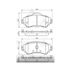 FREN BALATA C4 09= / DS4 11-15 1.2 110 HP-1.4 VTİ- 1.16 HDI 1.6 VTİ-2.0 HDİ- ÖN
