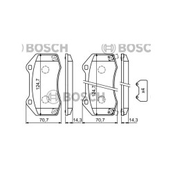 FREN BALATA CORSA D / CORSA E A16LES-A16LER-B16LER-Z16LER ÖN