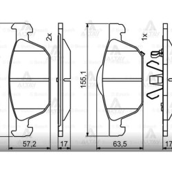 FREN BALATA CIVIC 12= HB ÖN FREN BALATA CIVIC 12= HB ÖN