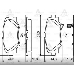 FREN BALATA MAZDA CX3 13=- ARKA